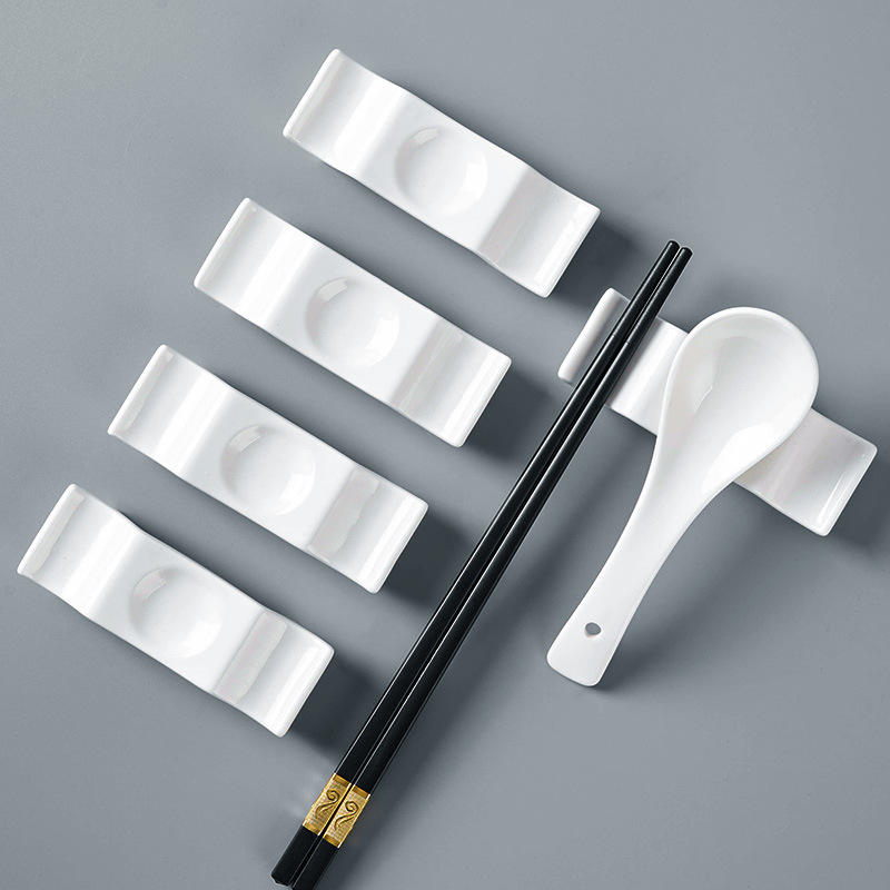 Chopstick Rest Ceramic - Seramik Çubuk Desteği 5 Parça Set,