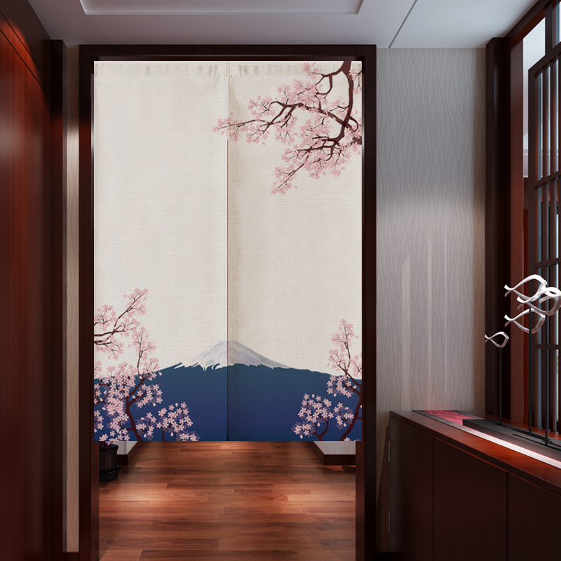 Noren Curtain Doorway - Japon Ukiyo-e Keten Kapı Perdesi Bölme