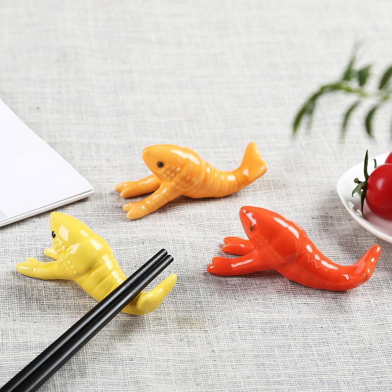Chopstick Rest Ceramic - Sevimli Kerevit Şeklinde Seramik Çubuklık Sevimli