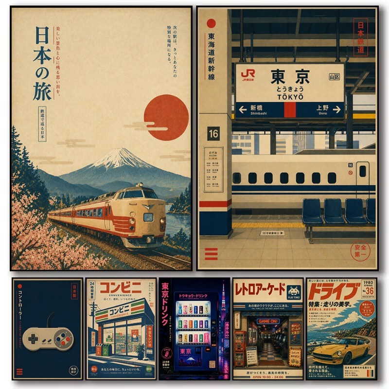 Japanese Lifestyle Store - Vintage japon geleneksel mağaza tren istasyonu