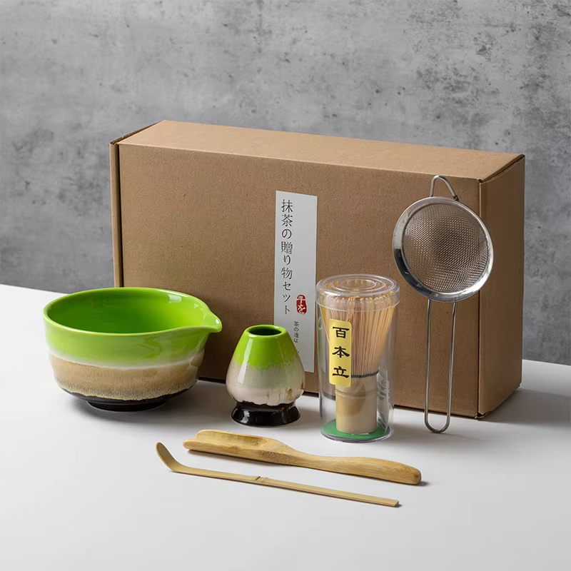 Matcha Bowl Chawan - Japon tarzı Matcha çayı takım bambu