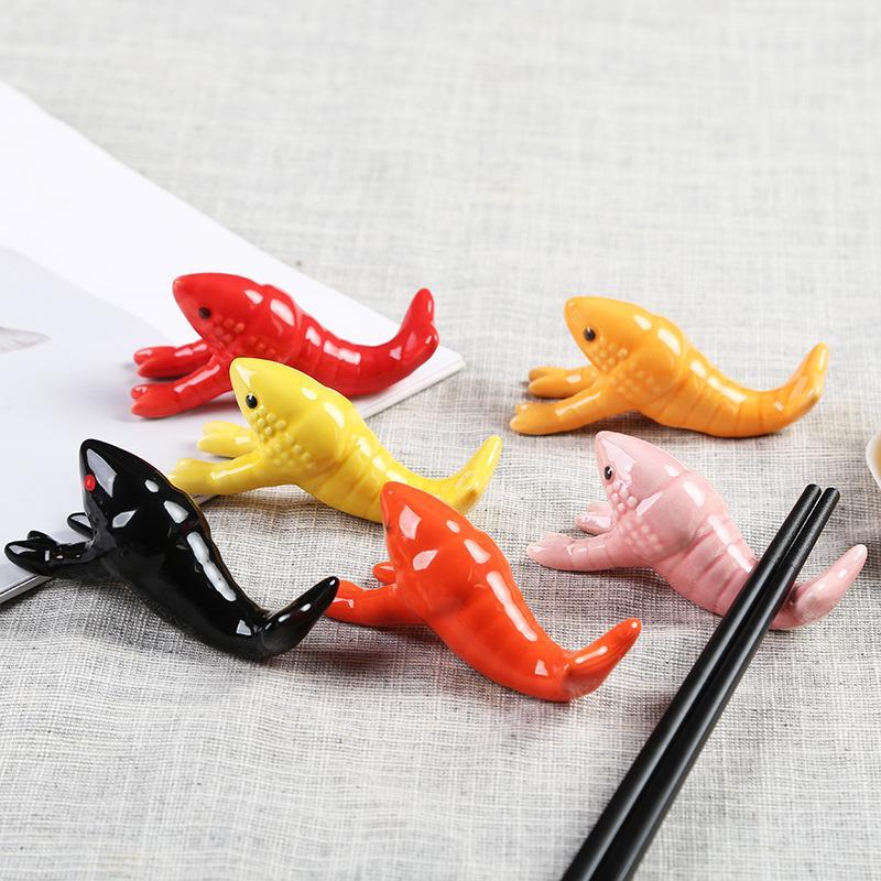 Chopstick Rest Ceramic - Sevimli Kerevit Şekilli Seramik Çubuk Desteği