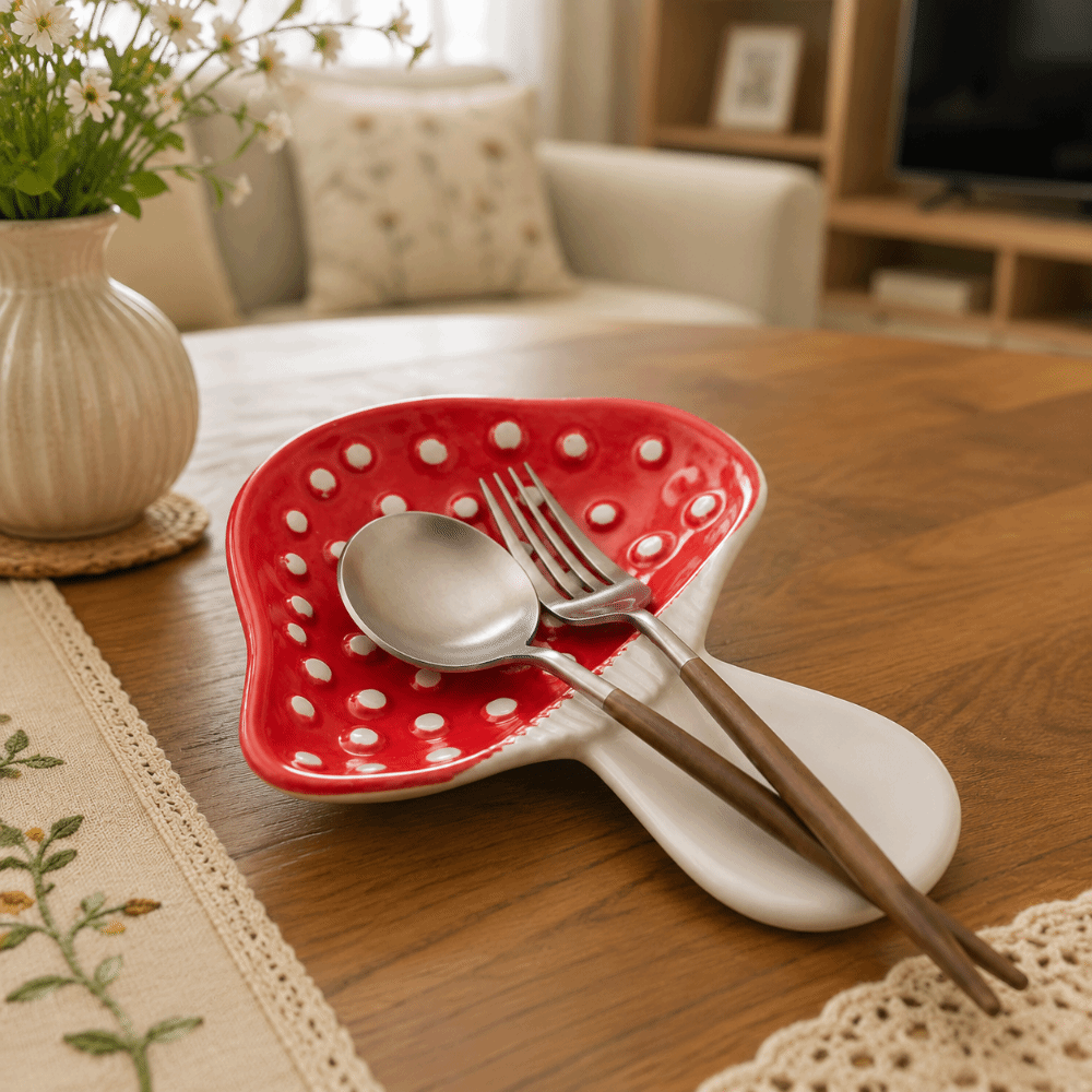 Seramik Mantar Kaşıklık Isıya  - Chopstick Rest Ceramic incelemesi ve fiyatı