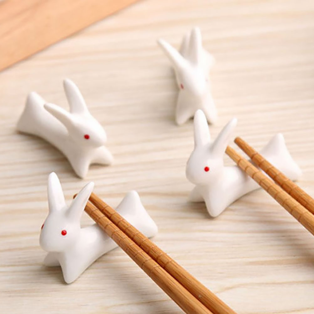 10 adet karikatür tavşan seram - Chopstick Rest Ceramic incelemesi ve fiyatı