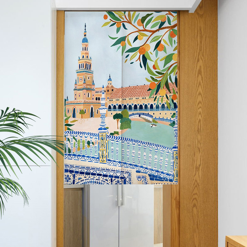 İskandinav Ins el-boyalı boyam - Noren Curtain Doorway incelemesi ve fiyatı