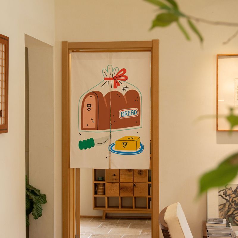 VIKAMA Sevimli El Çizimi Ekmek - Noren Curtain Doorway incelemesi ve fiyatı