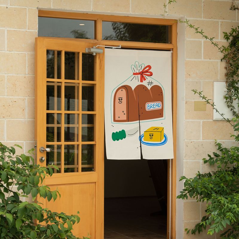 VIKAMA Sevimli El Çizimi Ekmek - Noren Curtain Doorway incelemesi ve fiyatı