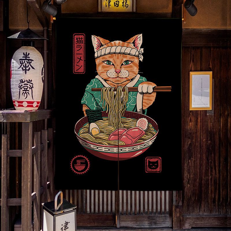 VIKAMA Karikatür Ramen Kedi No - Noren Curtain Doorway incelemesi ve fiyatı