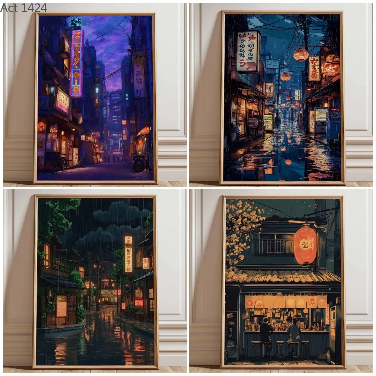 Neon Tokyo Sokak Posteri Baskı - Japanese Tokyo Lifestyle incelemesi ve fiyatı