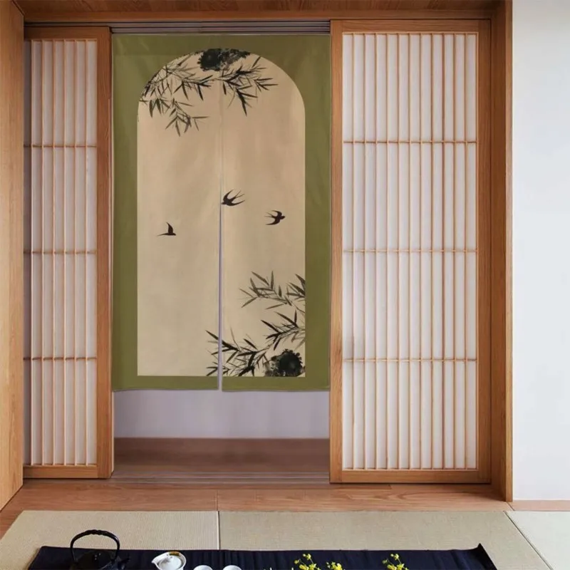 Japon Zen Mürekkep Boyama Manz - Noren Curtain Doorway incelemesi ve fiyatı