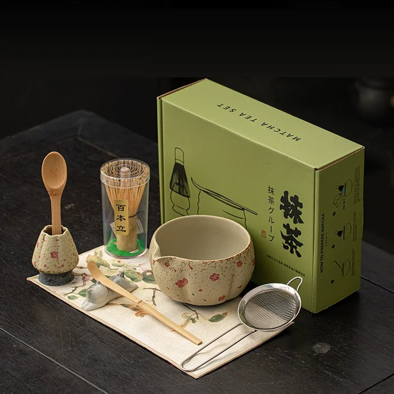 8 Parça Japon Çakmaktaşı Kırmı - Matcha Bowl Chawan incelemesi ve fiyatı